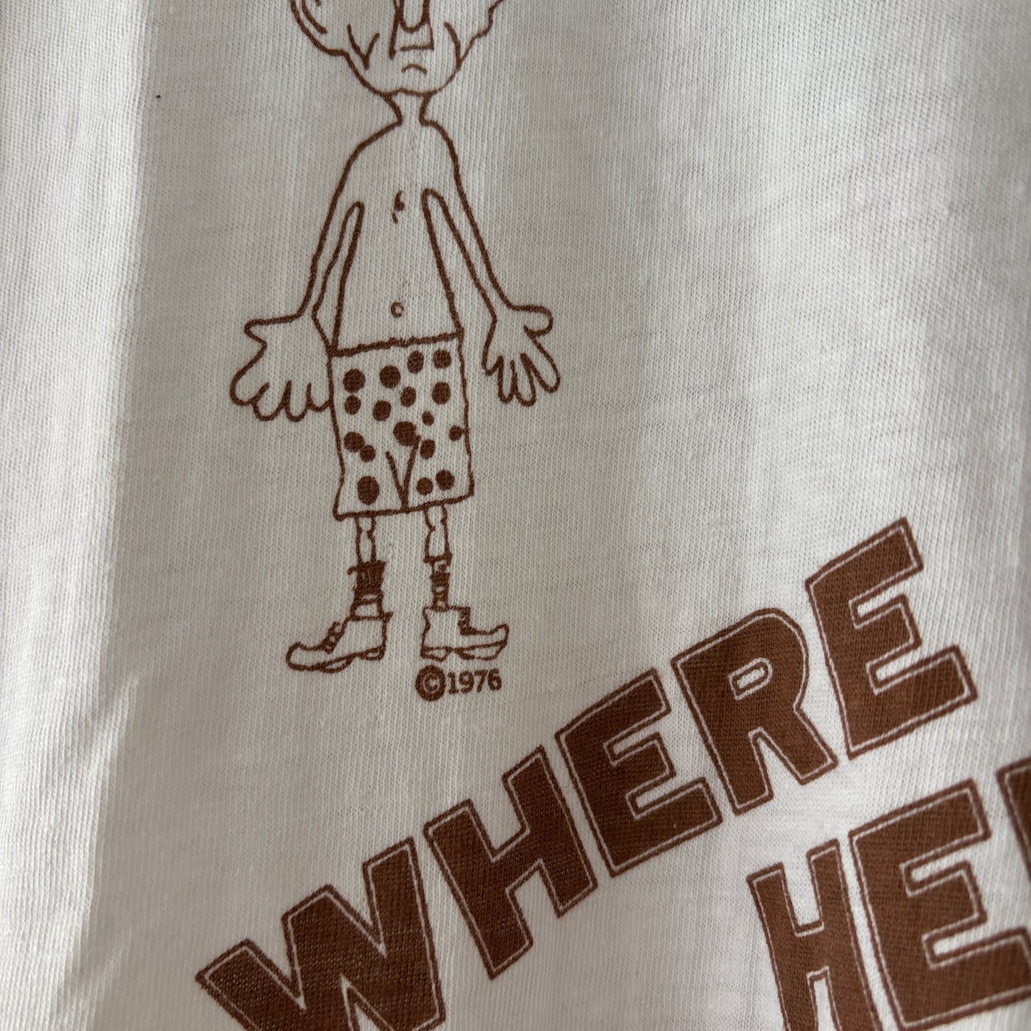 1976 WHERE IS MILPITAS RINGER TEE | HEAVY COTTON TAG [M]