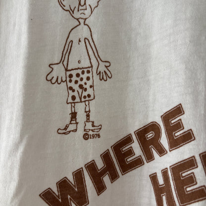 1976 WHERE IS MILPITAS RINGER TEE | HEAVY COTTON TAG [M]