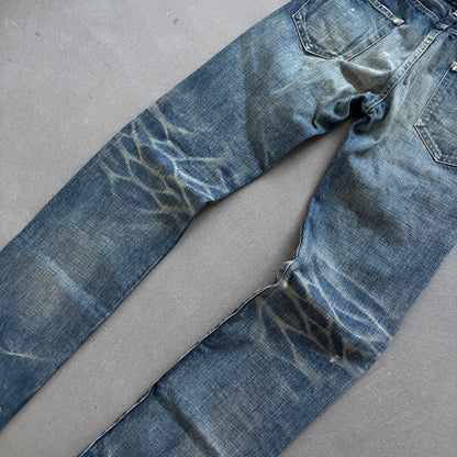 HYSTERIC GLAMOUR SAND FADE STUDDED DENIM [W28]