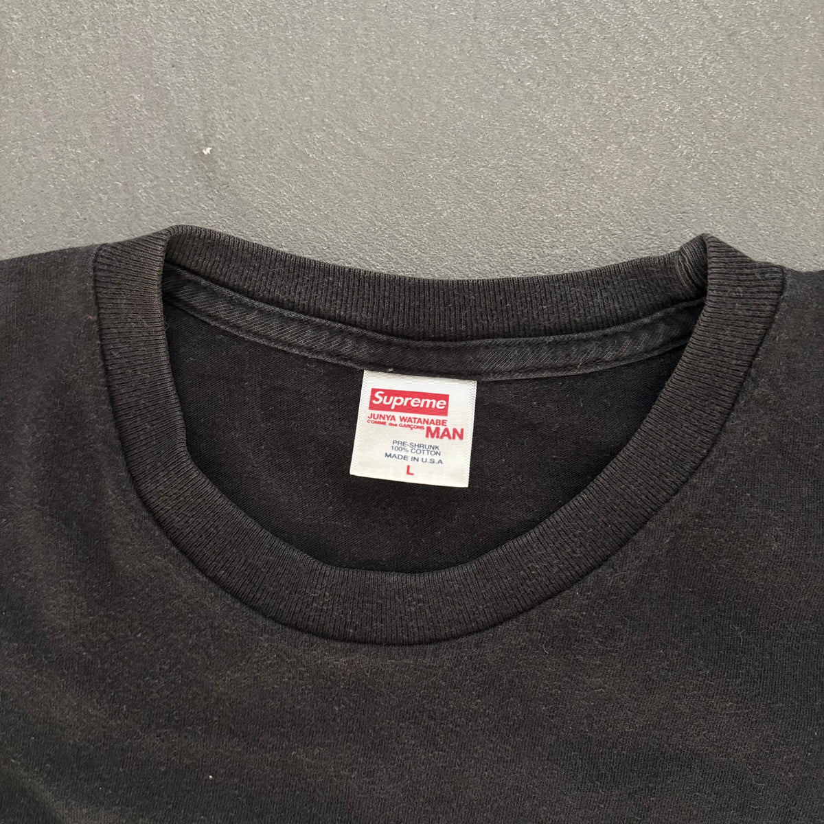 FW21 SUPREME X JUNYA WATANABE TEE BLACK [L]