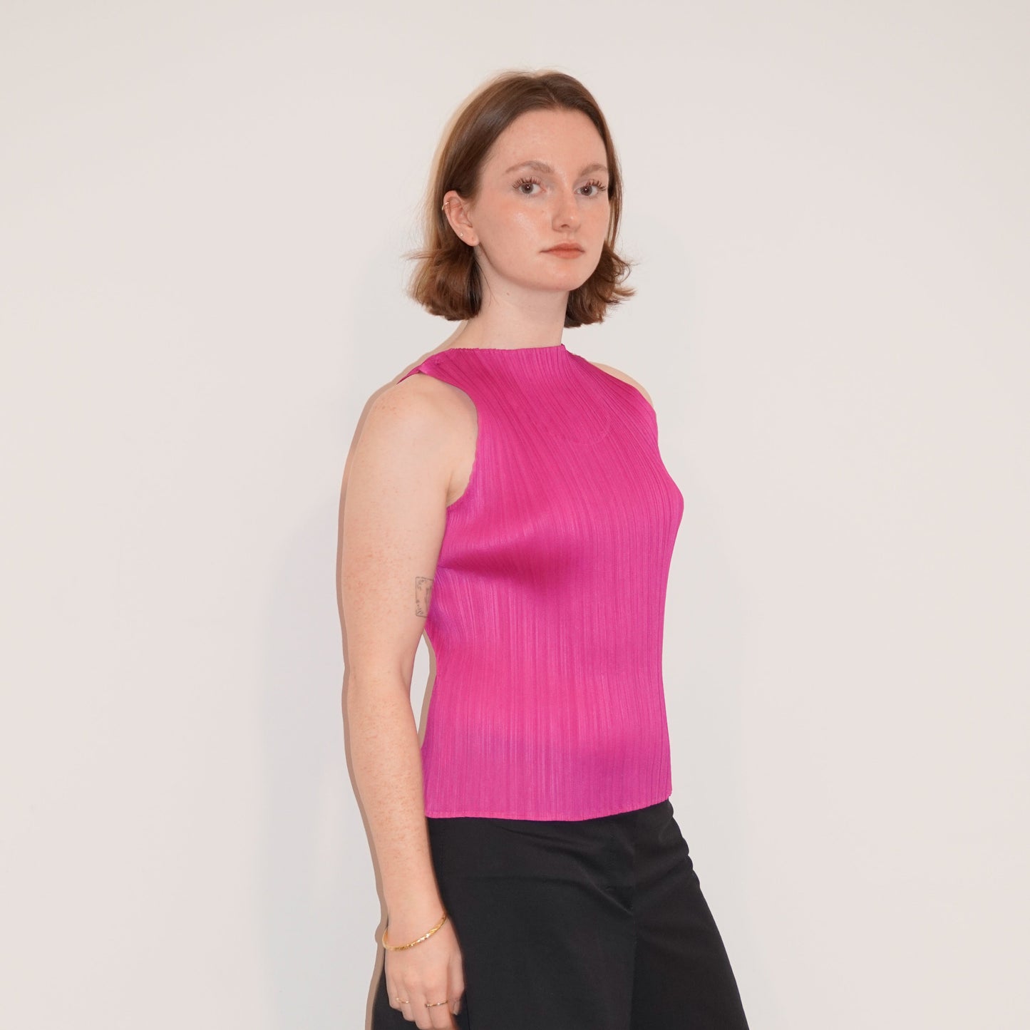 ISSEY MIYAKE PLEATS PLEASE TANKTOP PINK [M]