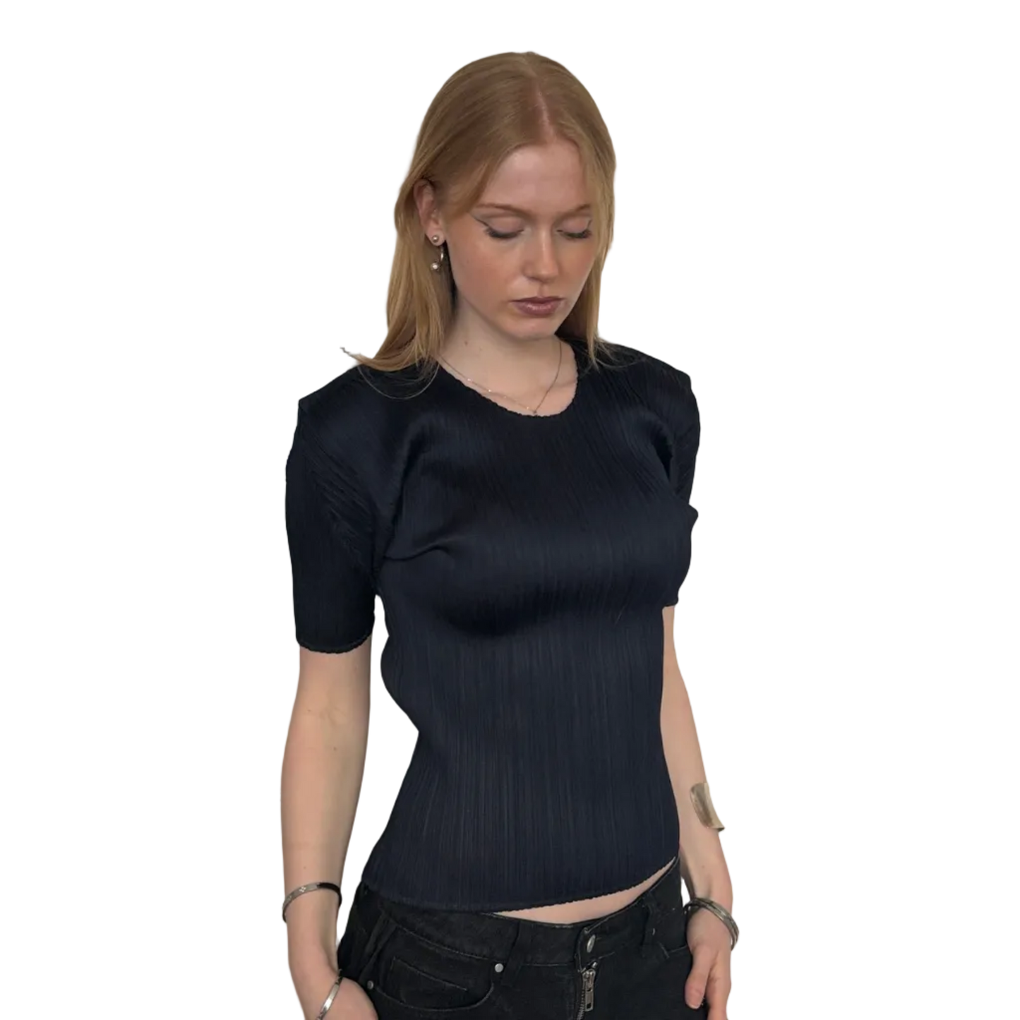 ISSEY MIYAKE PLEATS PLEASE TOP NAVY [S]