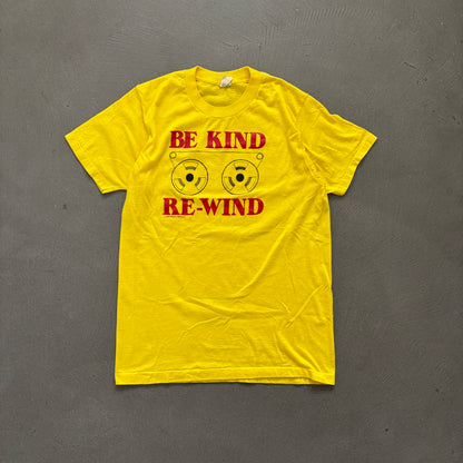 1982 BE KIND REWIND VHS TEE | SCREEN STARS TAG [M]