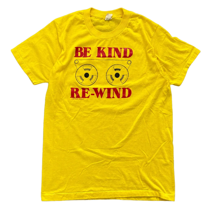 1982 BE KIND REWIND VHS TEE | SCREEN STARS TAG [M]