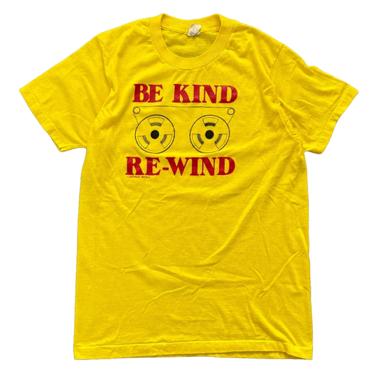 1982 BE KIND REWIND VHS TEE | SCREEN STARS TAG [M]