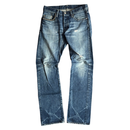 HYSTERIC GLAMOUR STUDDED SELVEDGE DENIM [W30]