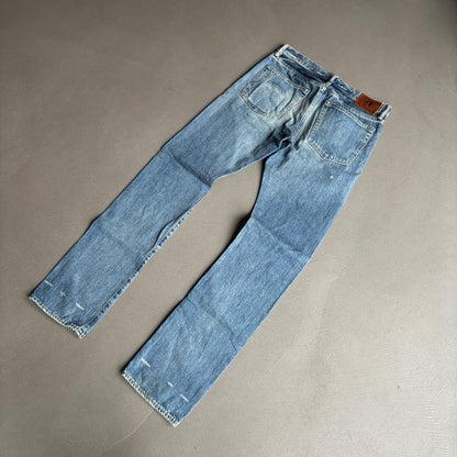 HYSTERIC GLAMOUR LIGHT WASH STUDDED SELVEDGE DENIM [W30]