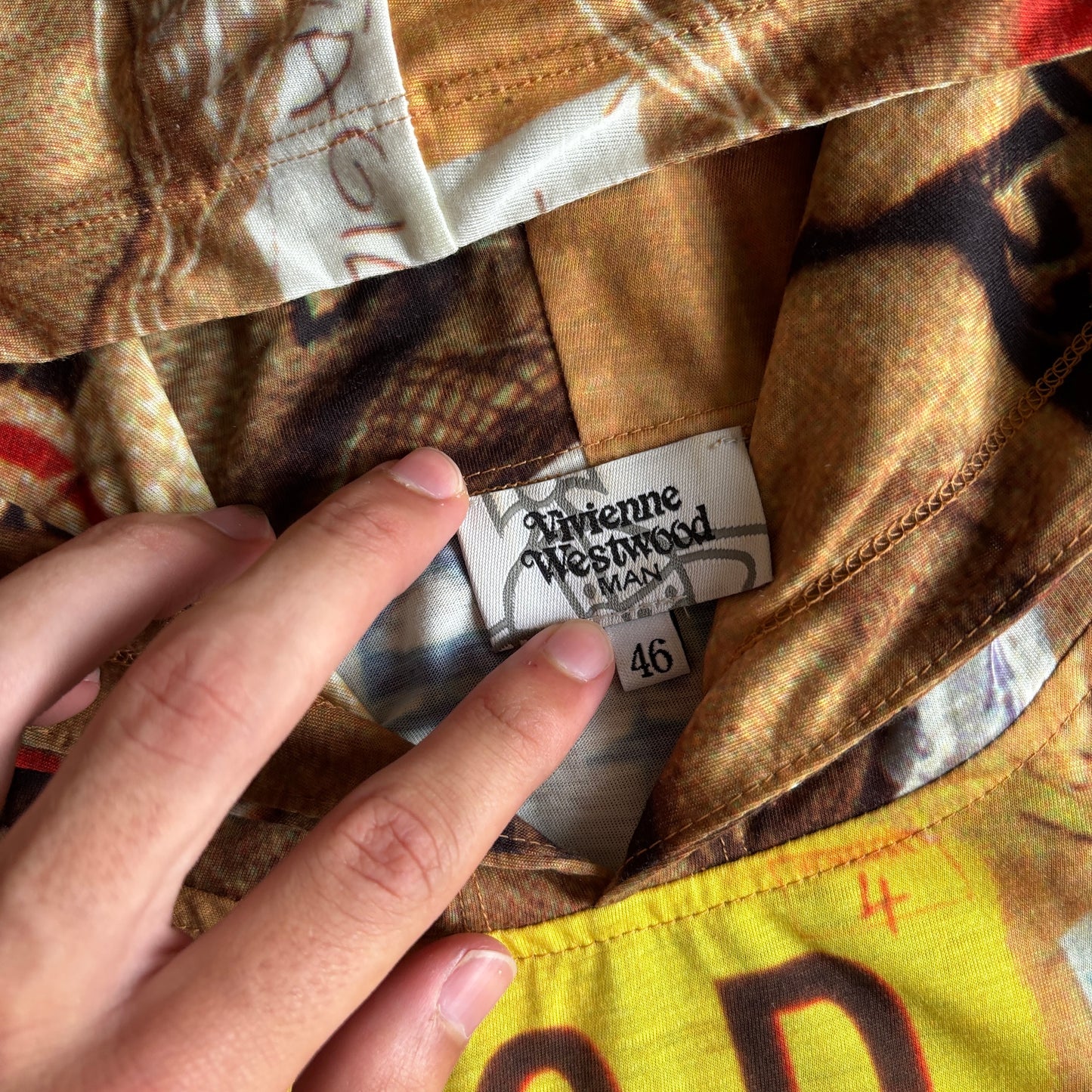 VIVIENNE WESTWOOD ALL OVER PRINT HOODIE [M]