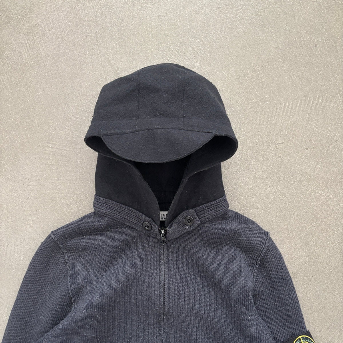AW2010 STONE ISLAND KNITTED HOODIE GREY [M]
