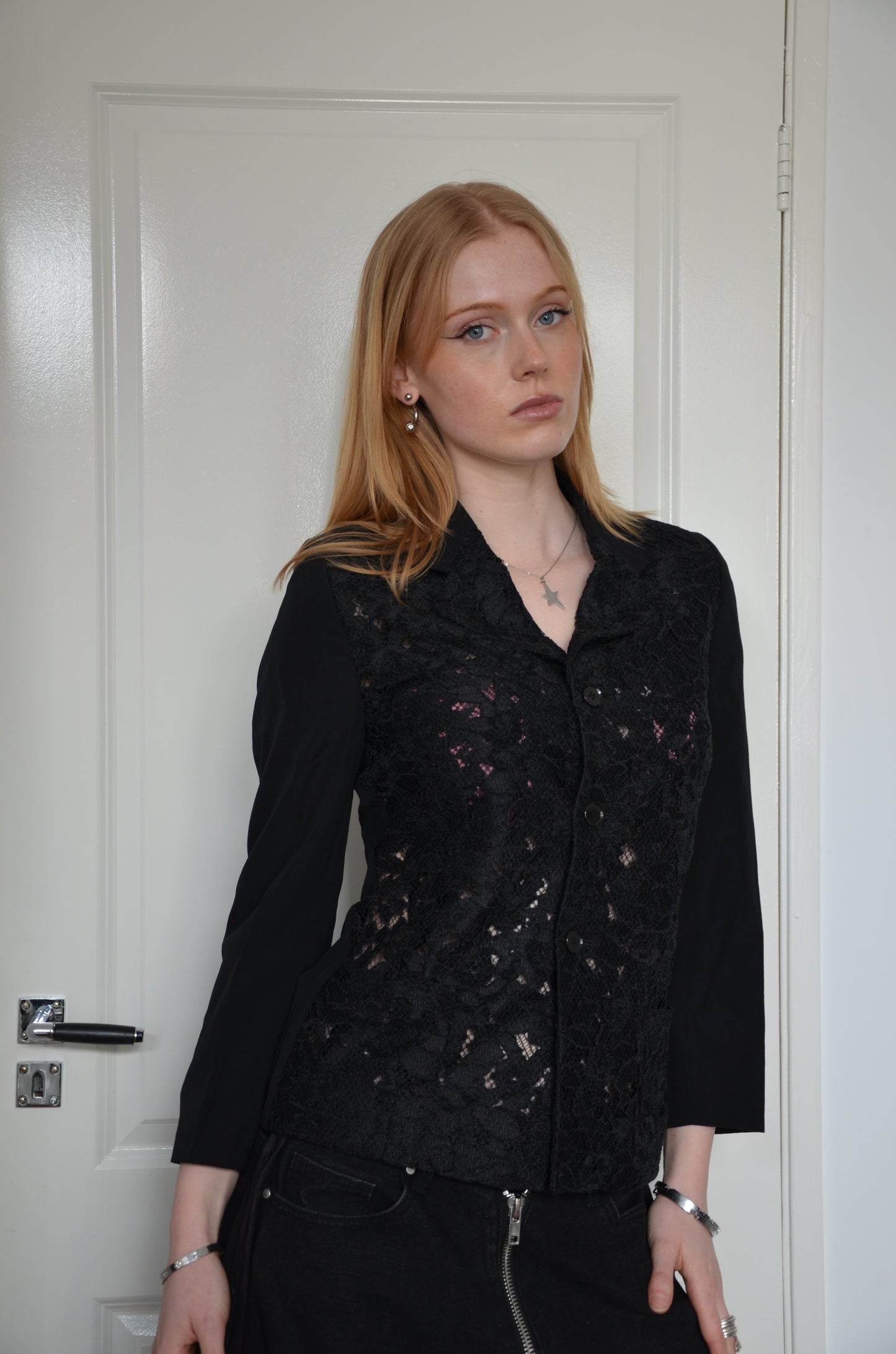 AD1992 COMME DES GARCONS LACE BLAZER [S]