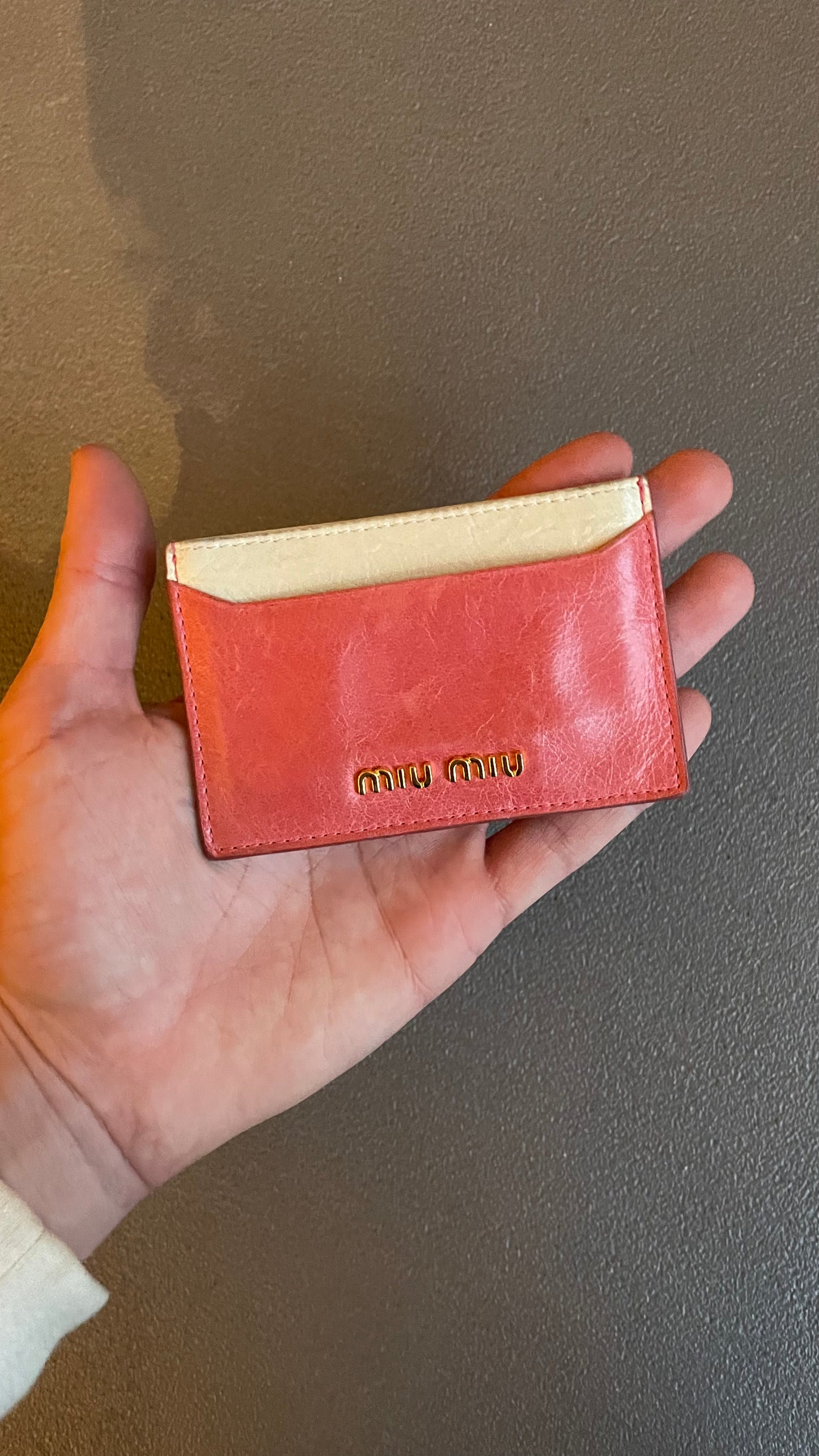 PORTE-CARTES ROSE MIUMIU