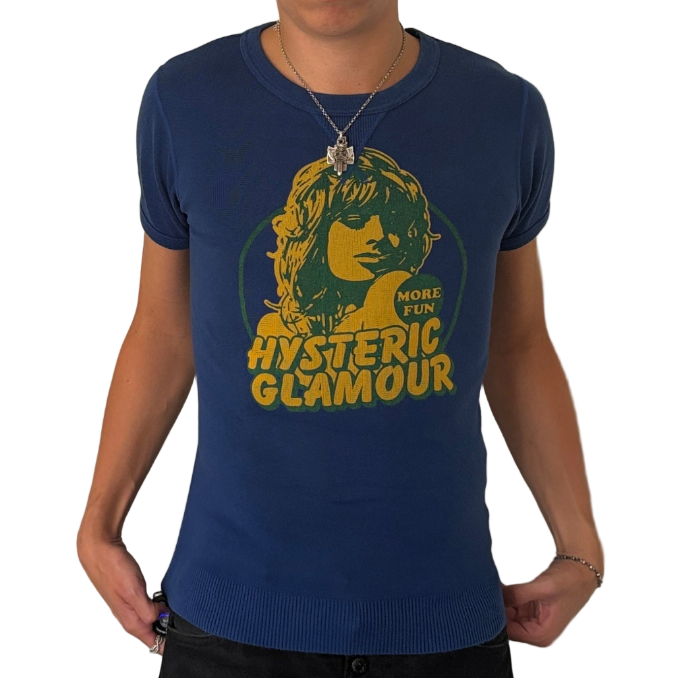 HYSTERIC GLAMOUR MORE FUN WOOL TEE [S]