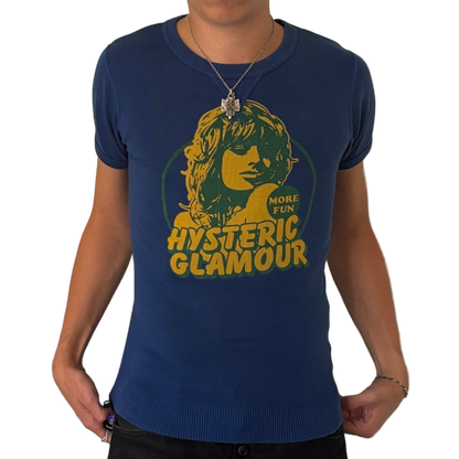 HYSTERIC GLAMOUR MORE FUN WOOL TEE [S]