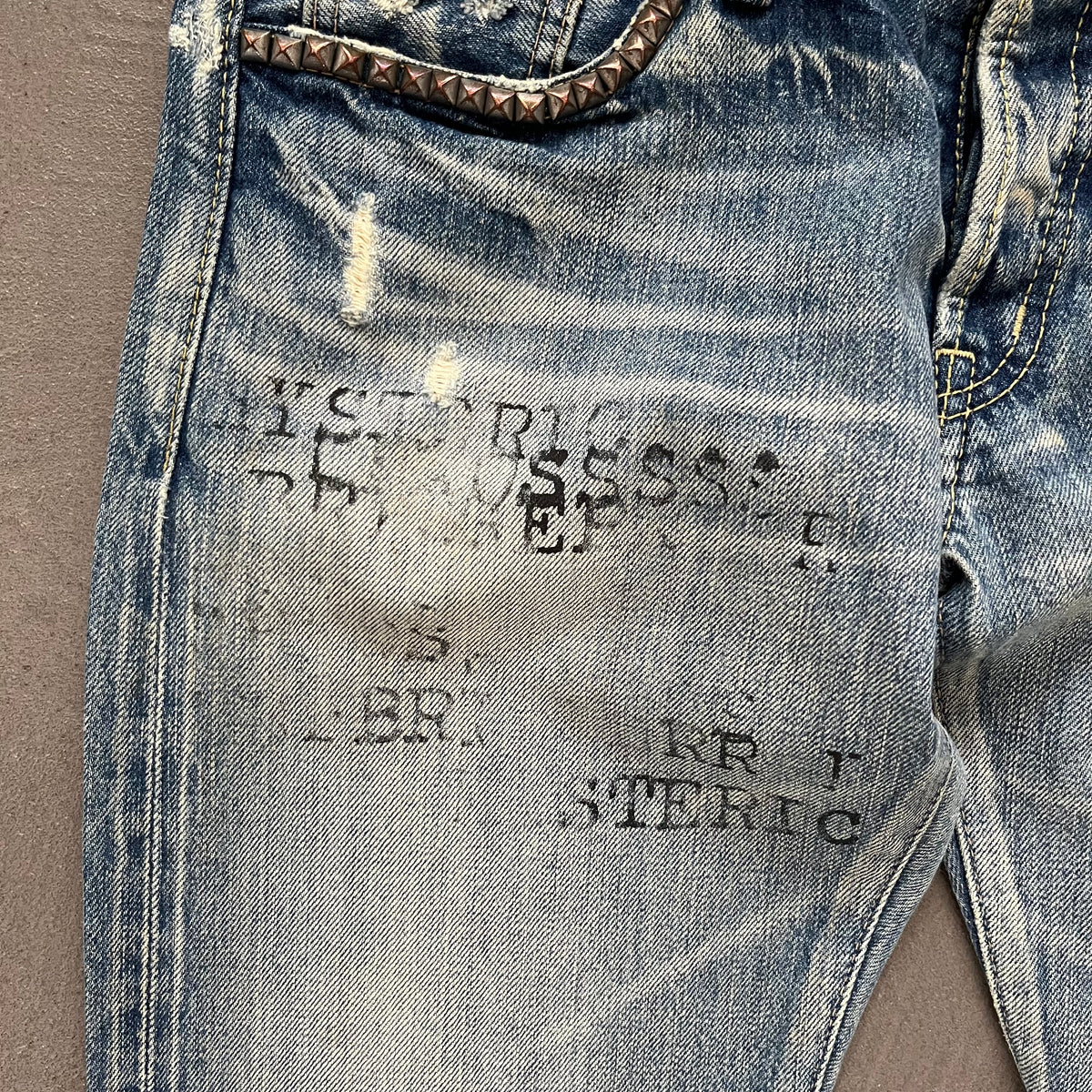 HYSTERIC GLAMOUR STUDDED SELVEDGE DENIM #38 [W30]