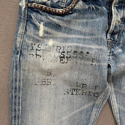 HYSTERIC GLAMOUR STUDDED SELVEDGE DENIM #38 [W30]