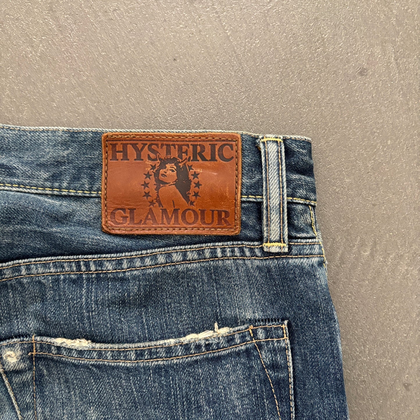HYSTERIC GLAMOUR STUDDED SELVEDGE DENIM #1 [W30]