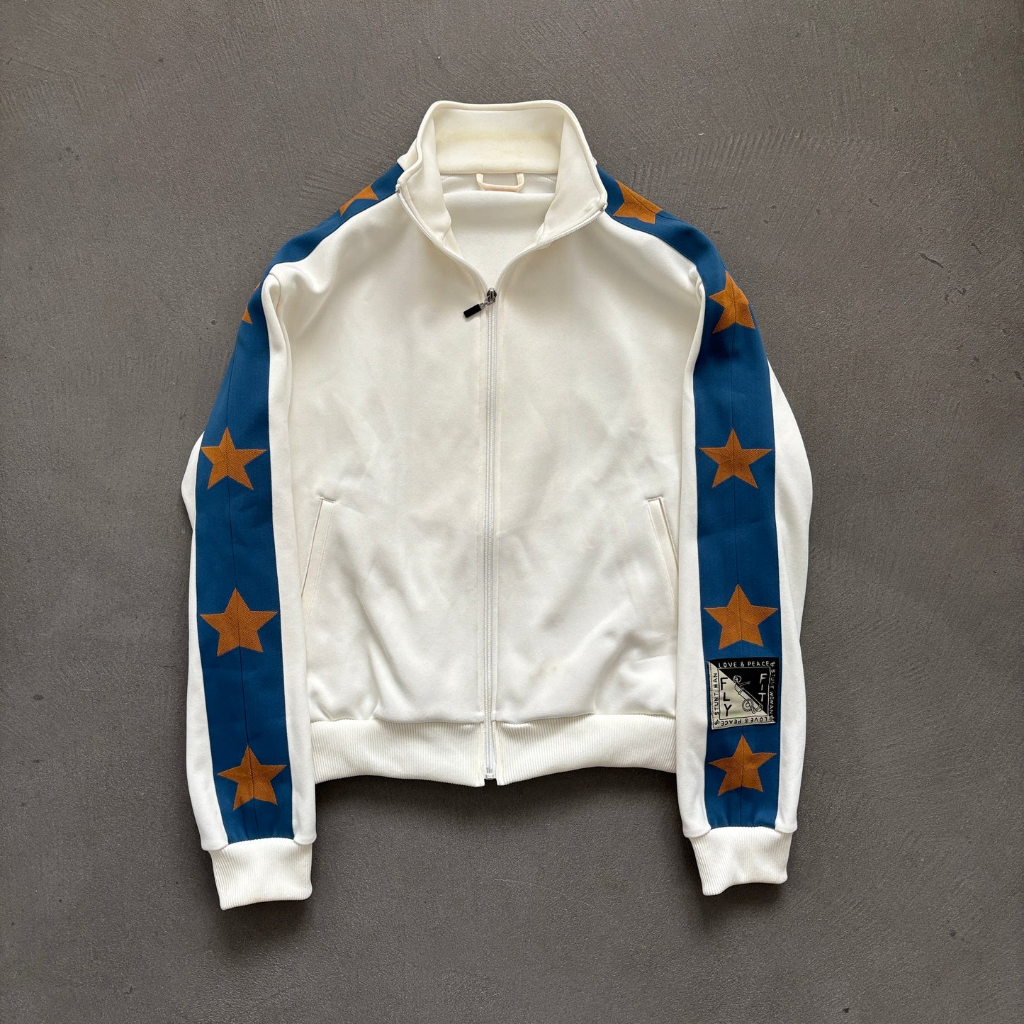 KAPITAL STUNTMAN TRACK JACKET WHITE/BLUE [M]