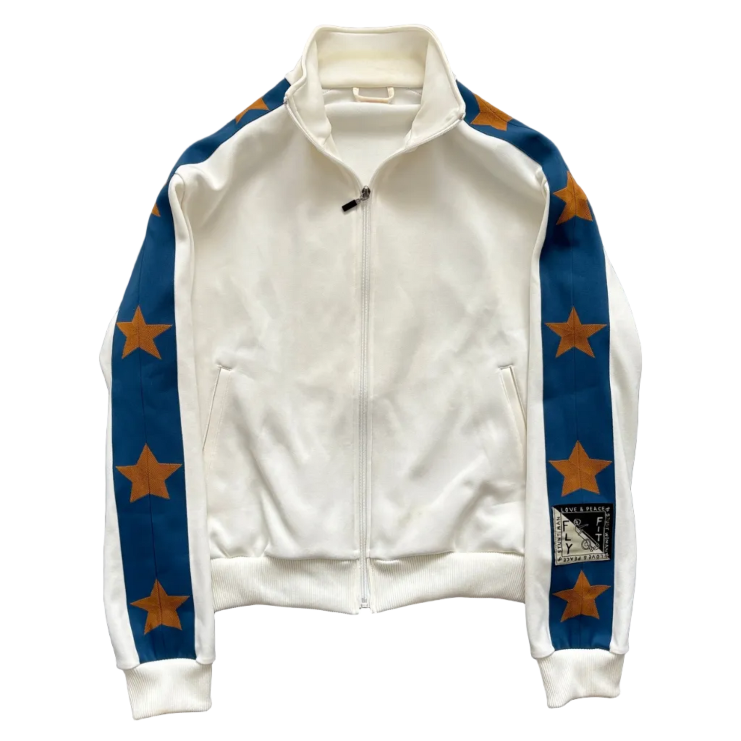 KAPITAL STUNTMAN TRACK JACKET WHITE/BLUE [M]
