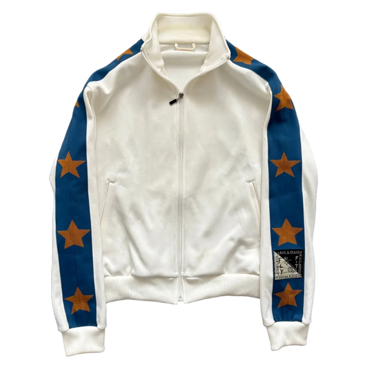 KAPITAL STUNTMAN TRACK JACKET WHITE/BLUE [M]