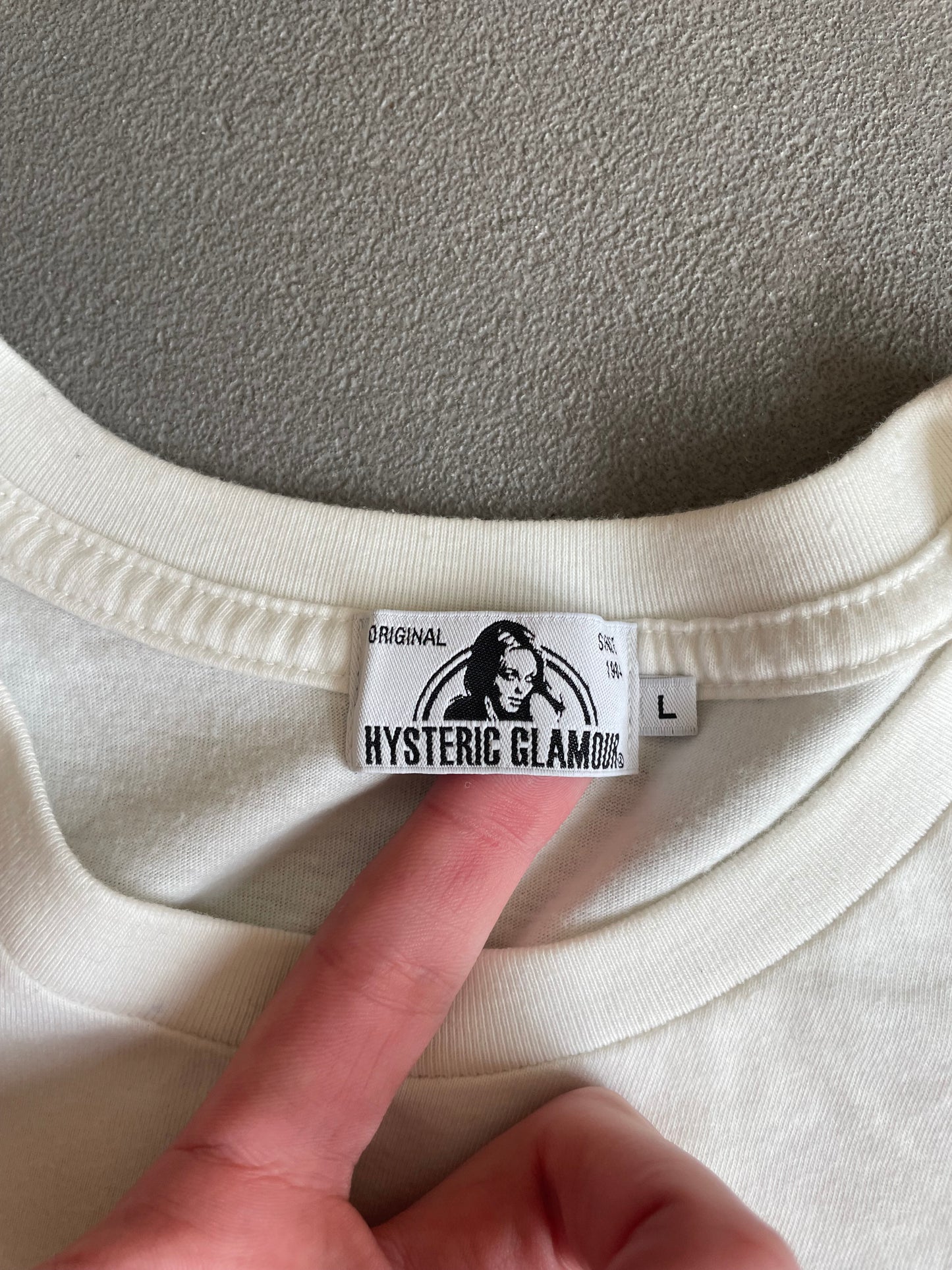 HYSTERIC GLAMOUR LONE STAR TEE BLANC [L]