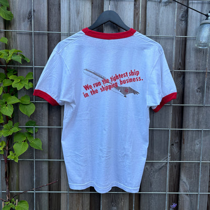 80S UPS NEXT DAY AIR RINGER TEE | SCREEN STARS [L]