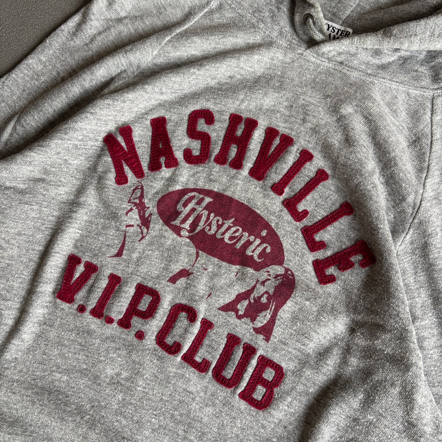 HYSTERIC GLAMOUR NASHVILLE VIP HOODIE GREY [L]