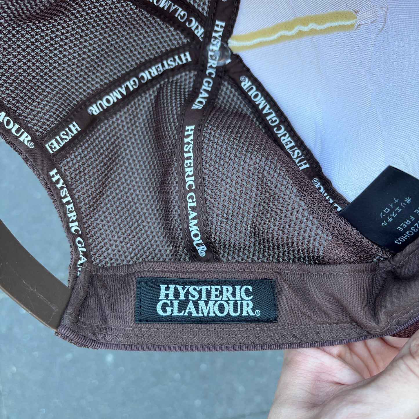 HYSTERIC GLAMOUR FIRE SPELLOUT CAP
