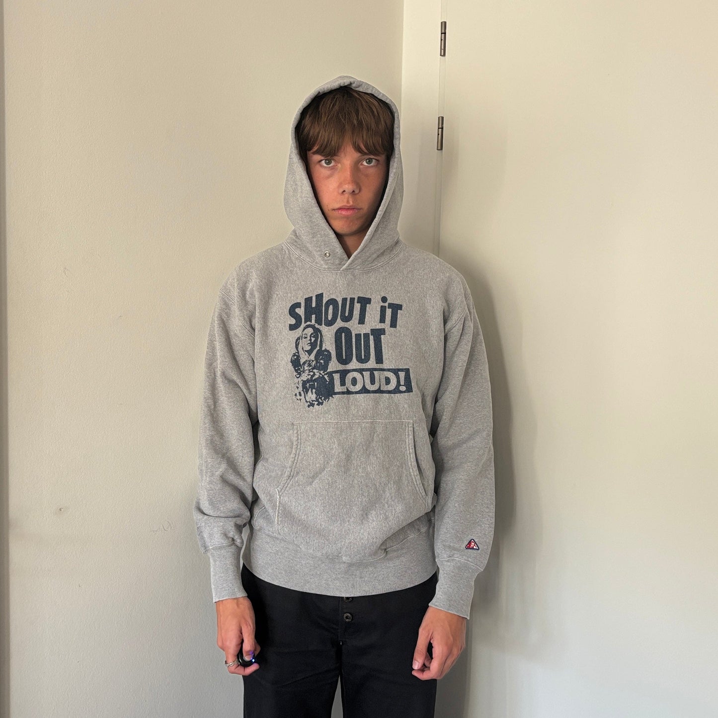 HYSTERIC GLAMOUR SHOUT IT OUT LOUD HOODIE [L]