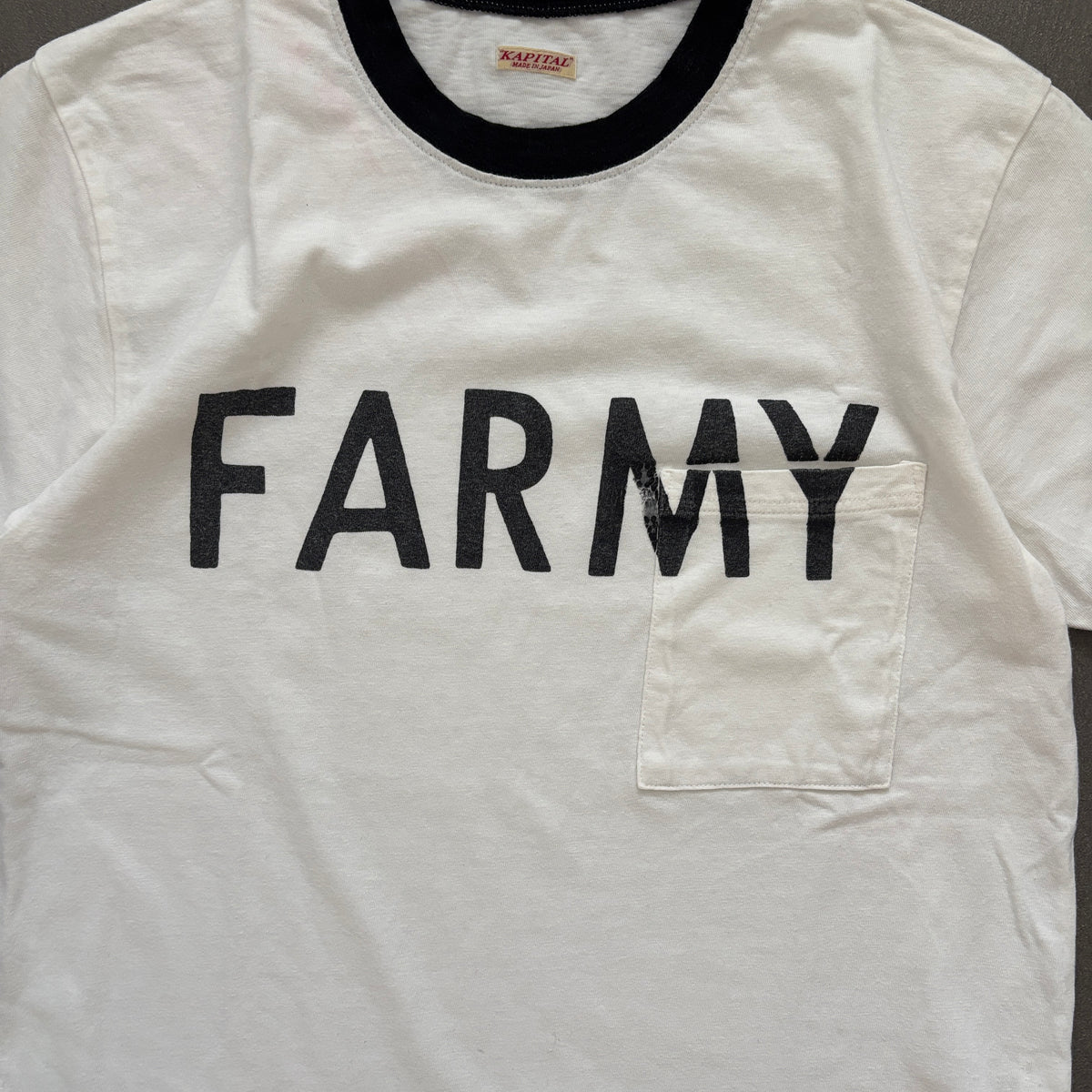KAPITAL FARMY POCKET TEE [M]