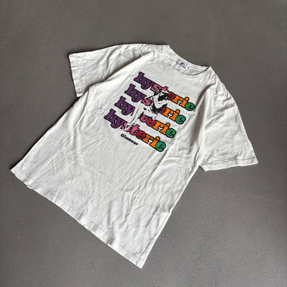 HYSTERIC GLAMOUR SPELLOUT TEE WHITE [M]