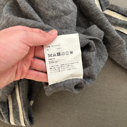 COMME DES GARCONS STRIPED SWEATER GREY [M]