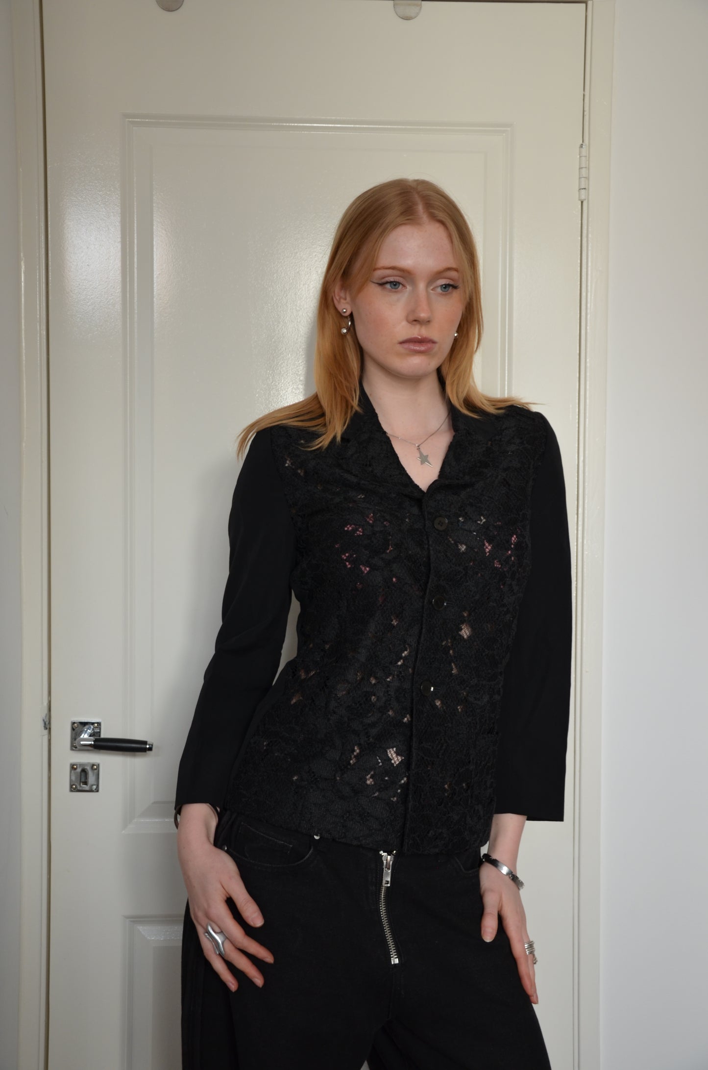 AD1992 COMME DES GARCONS LACE BLAZER [S]