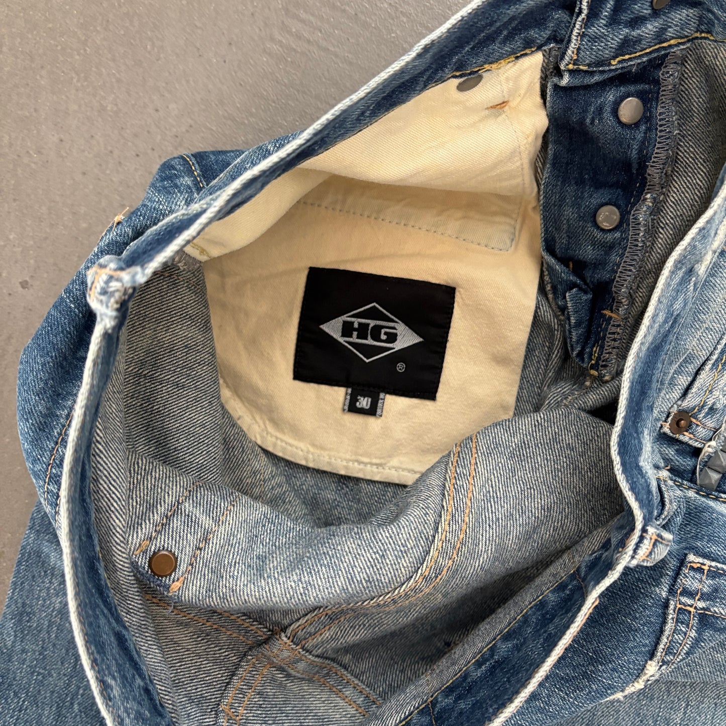 HYSTERIC GLAMOUR STUDDED SELVEDGE DENIM #3 [W30]