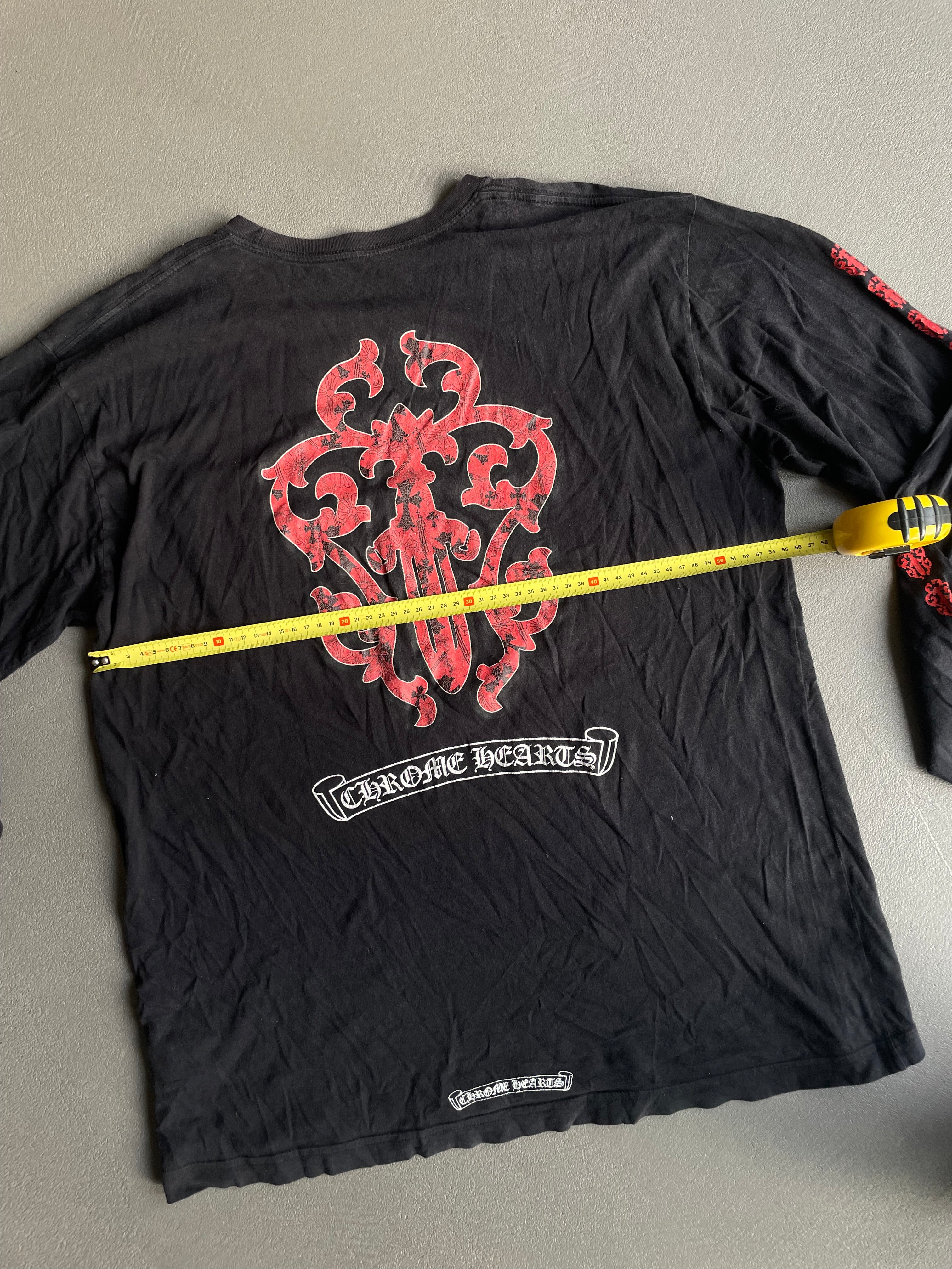 CHROME HEARTS Tシャツ X-LARGE Size XL - Chrome Hearts Triple Cross Long Sleeve T-Shirt ' White