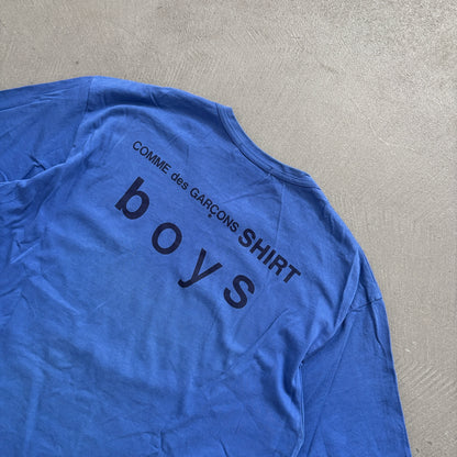 COMME DES GARCONS BOYS TEE BLUE [XL]