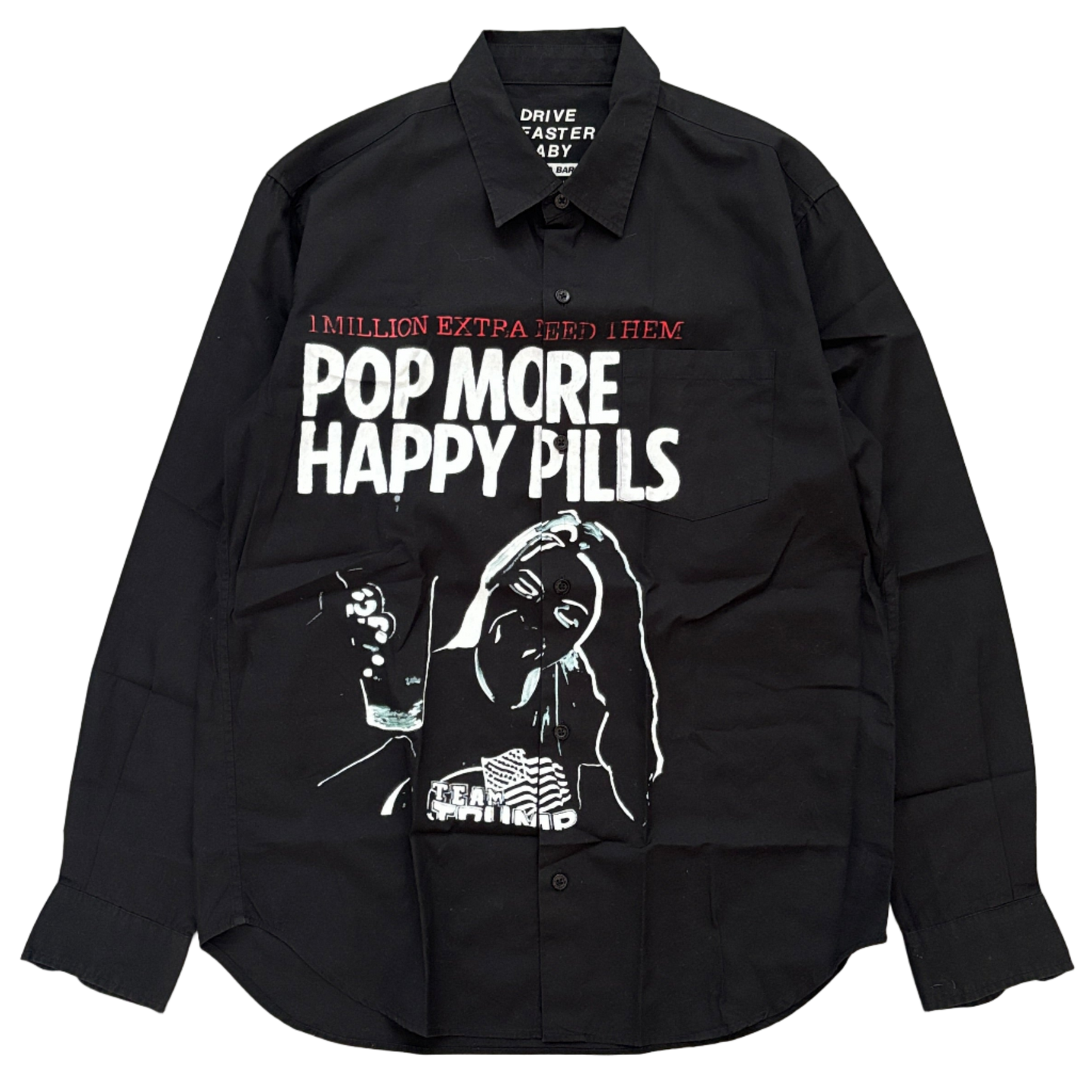 HYSTERIC GLAMOUR POP MORE HAPPY PILLS SHIRT [M]