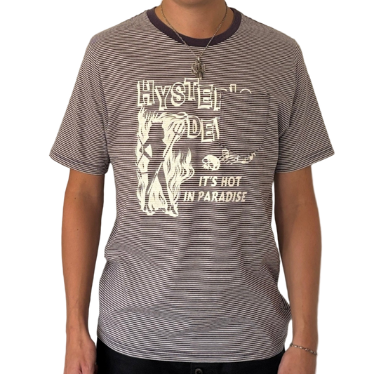 HYSTERIC GLAMOUR STRIPED POCKET TEE [L]