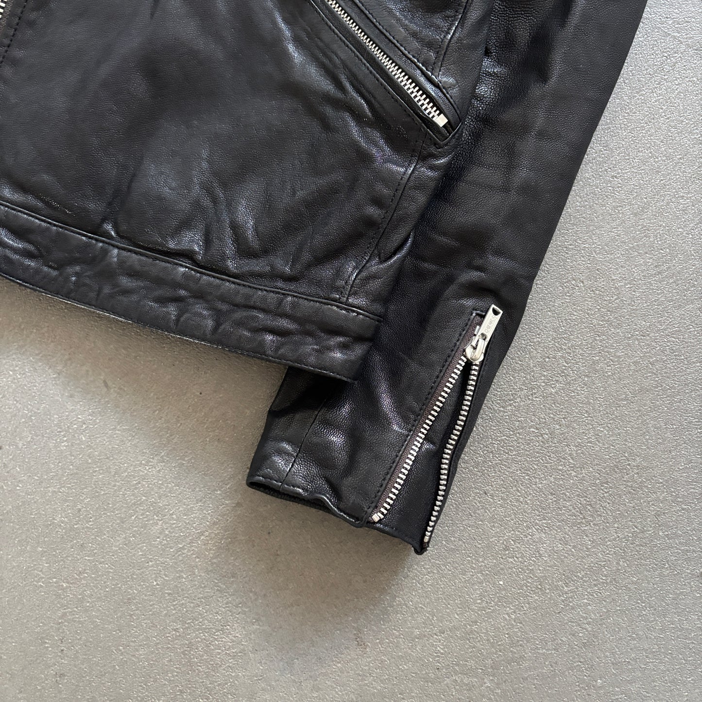 HYSTERIC GLAMOUR ZIP LEATHER JACKET [S]