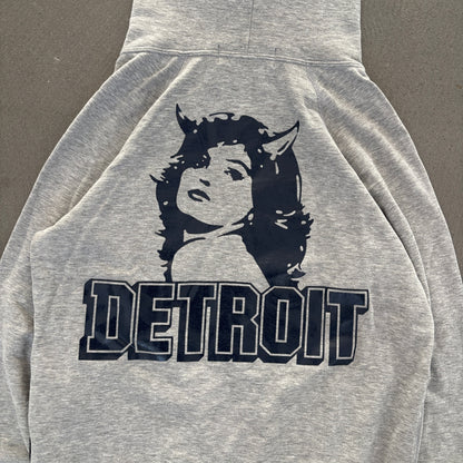 HYSTERIC GLAMOUR DETROIT ZIP-UP HOODIE GREY [S]