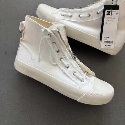 UNDERCOVER X GU ZIP-UP HIGH TOP SNEAKERS [NEW]