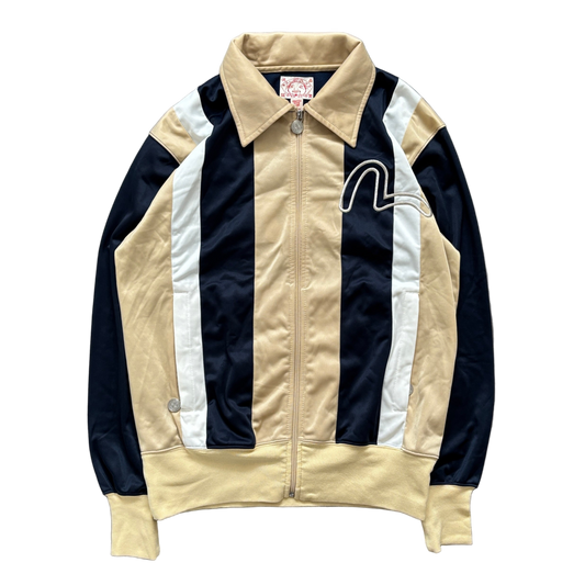 EVISU ATHLETIC TRACK JACKET NAVY CREME [L]
