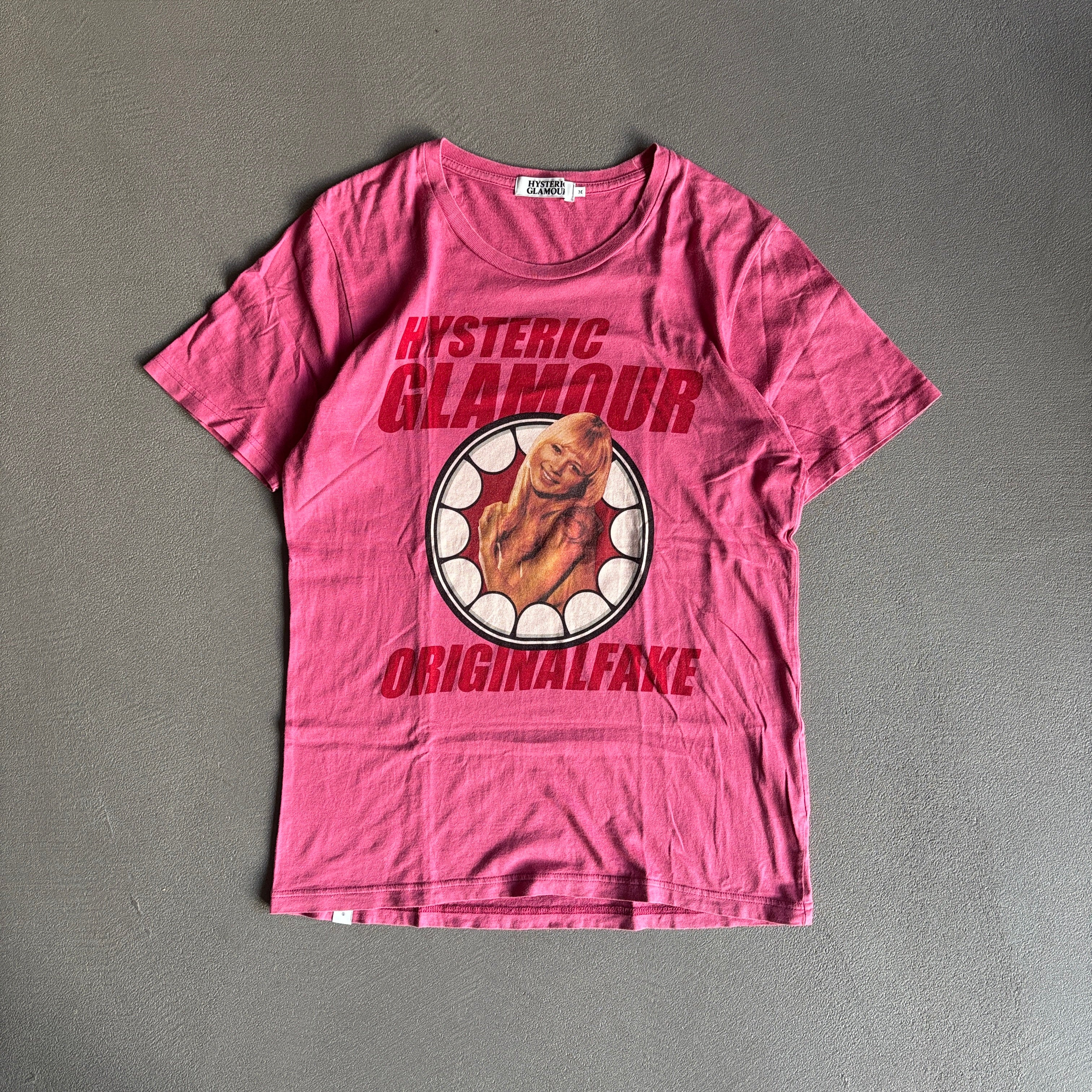 HYSTERIC GLAMOUR ORIGINAL FAKE TEE PINK [M] – TOMVINTAGE
