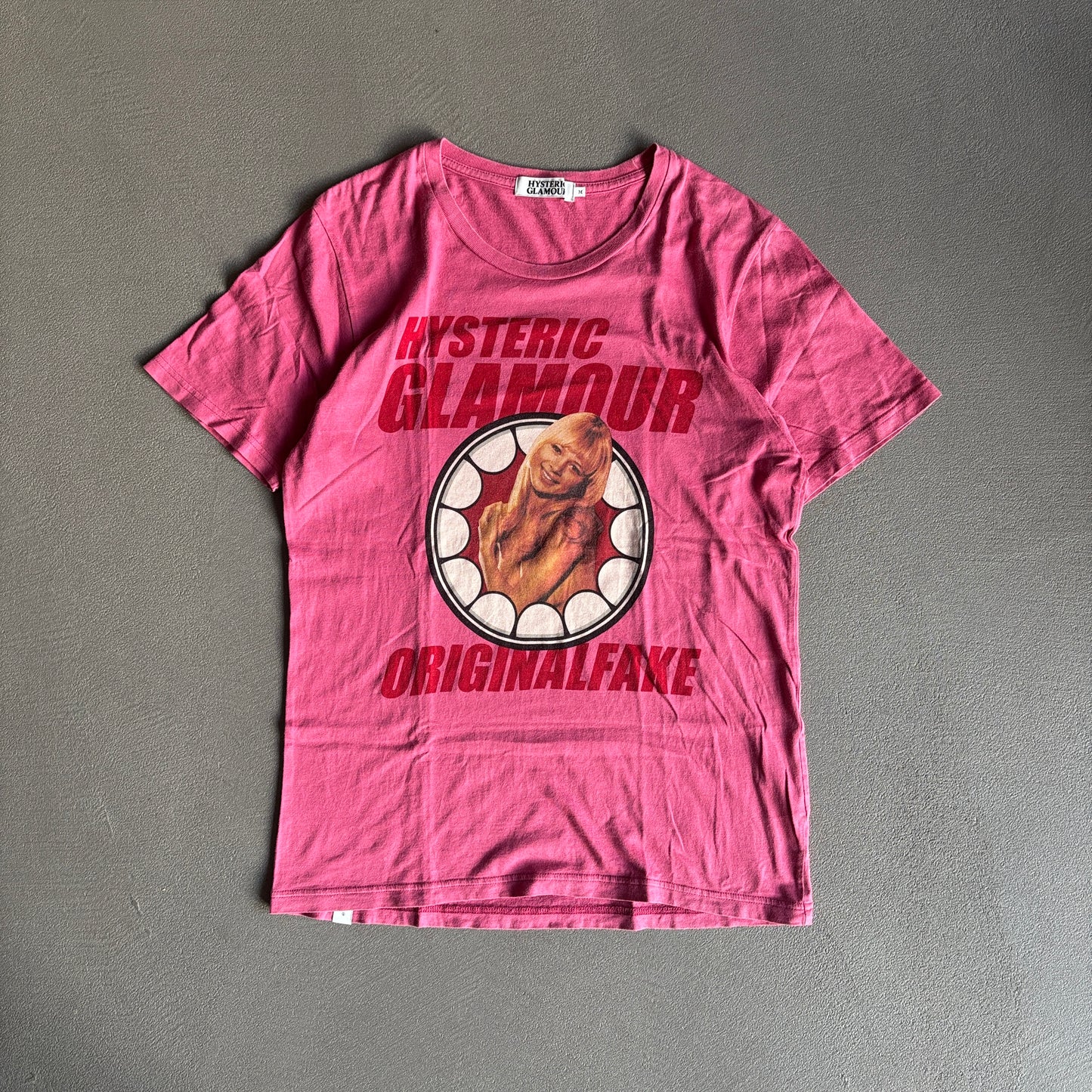 HYSTERIC GLAMOUR ORIGINAL FAKE TEE PINK [M]