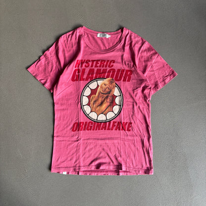 HYSTERIC GLAMOUR ORIGINAL FAKE TEE PINK [M]