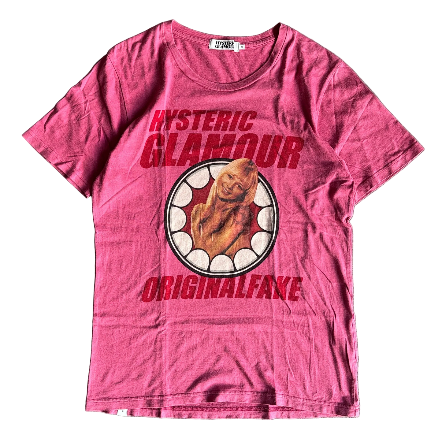 HYSTERIC GLAMOUR ORIGINAL FAKE TEE PINK [M]
