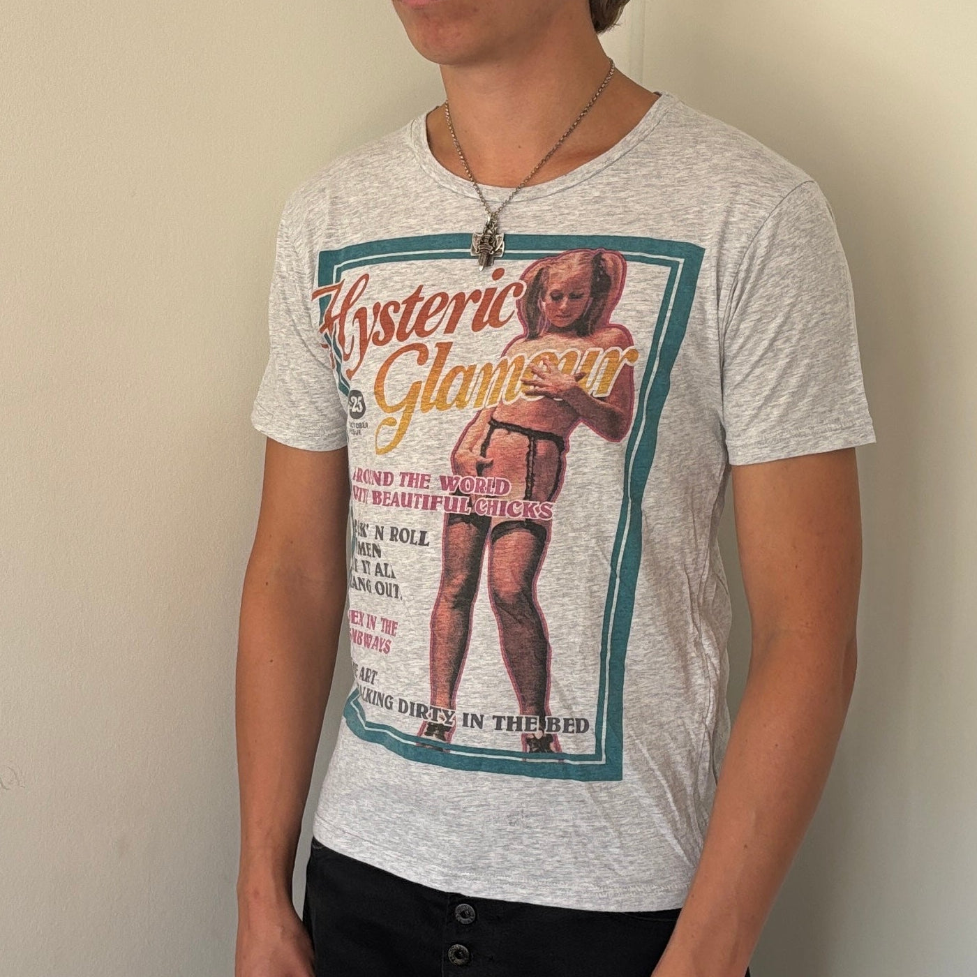 HYSTERIC GLAMOUR 25CENTS TEE GREY [M]