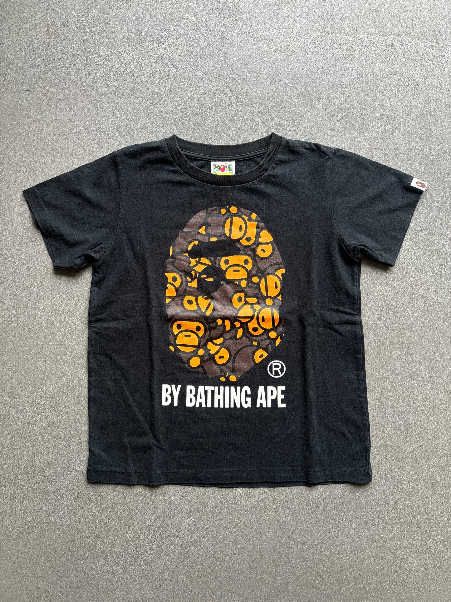 BAPE APE LOGO TEE BLACK [XS]