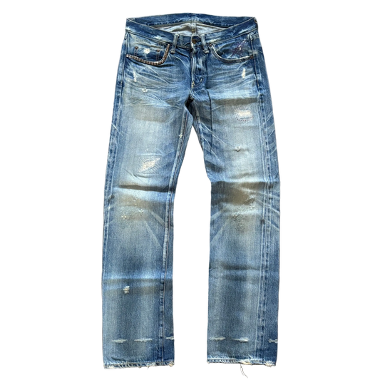 HYSTERIC GLAMOUR SELVEDGE STUDDED DENIM REPAIRS [W30]