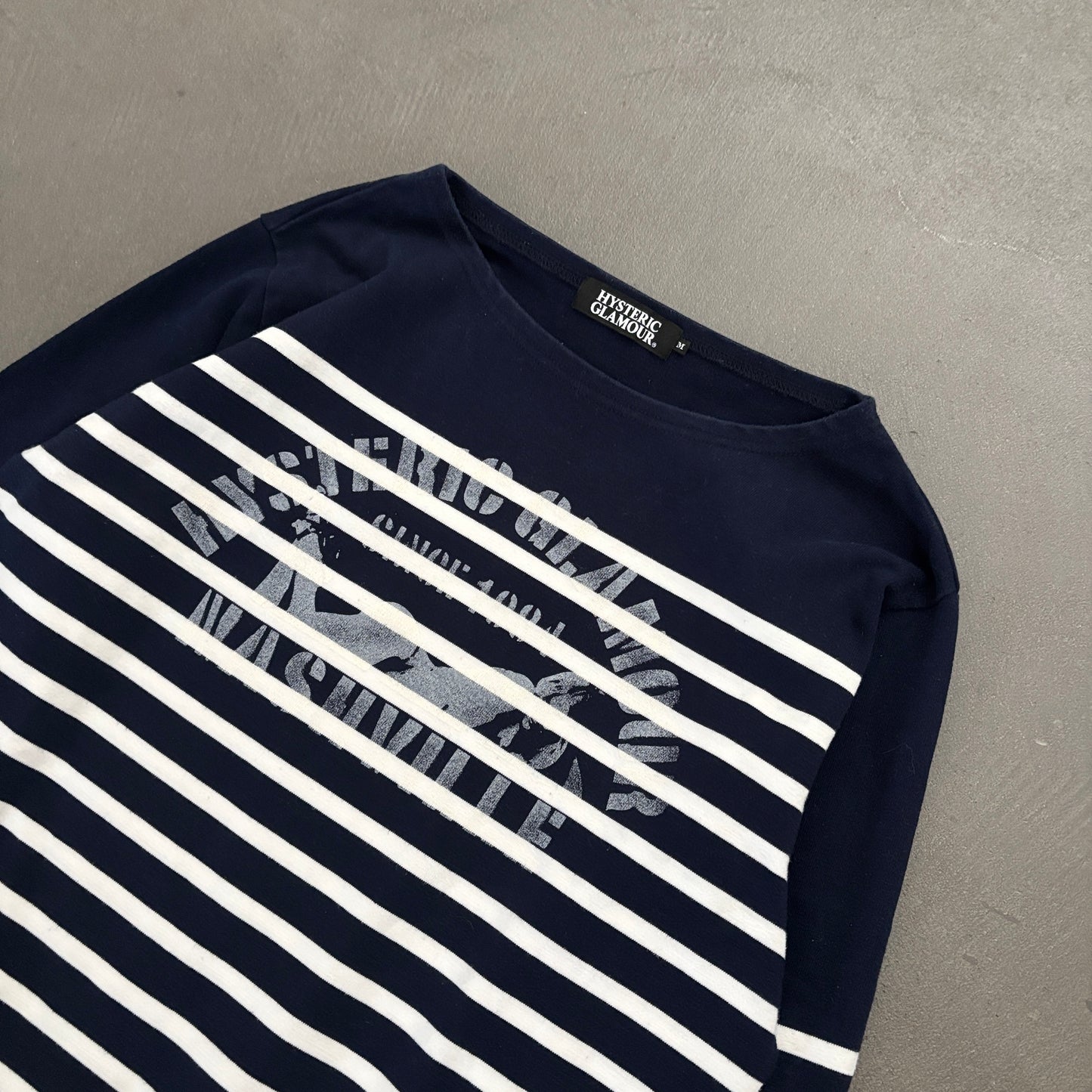 HYSTERIC GLAMOUR NASHVILLE STRIPED LONGSLEEVE [M]