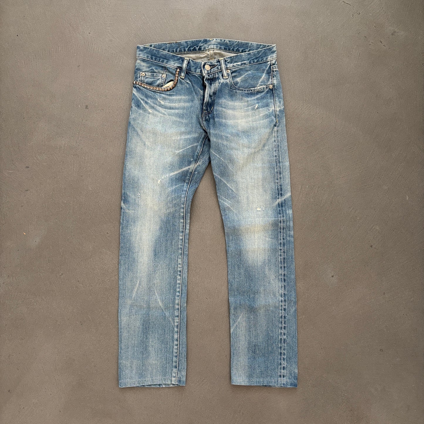 HYSTERIC GLAMOUR STUDDED SELVEDGE DENIM #8 [W30]